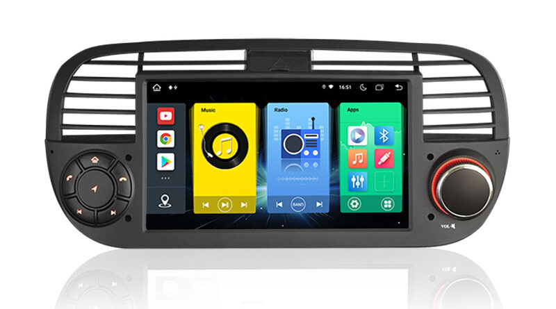 Erisin ES8905FB 7″ Android 14.0 Car GPS Stereo For Fiat 500/500C/500S 500E Wireless CarPlay Auto Radio Bluetooth 4G SIM