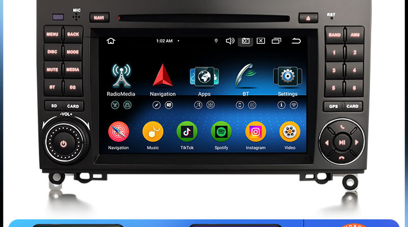 Erisin ES6772B Android 14.0 Car Stereo DVD For Mercedes Benz A/B Class W169 W245 B200 Sprinter Viano Vito GPS Navi CarPl