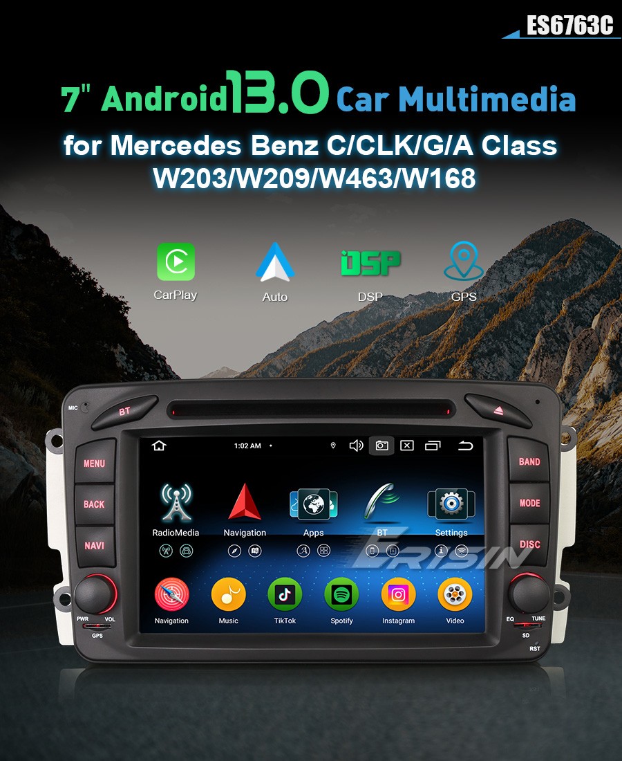 For Mercedes G Class W463 Car Radio DAB+ Bluetooth USB Wireless Android Auto