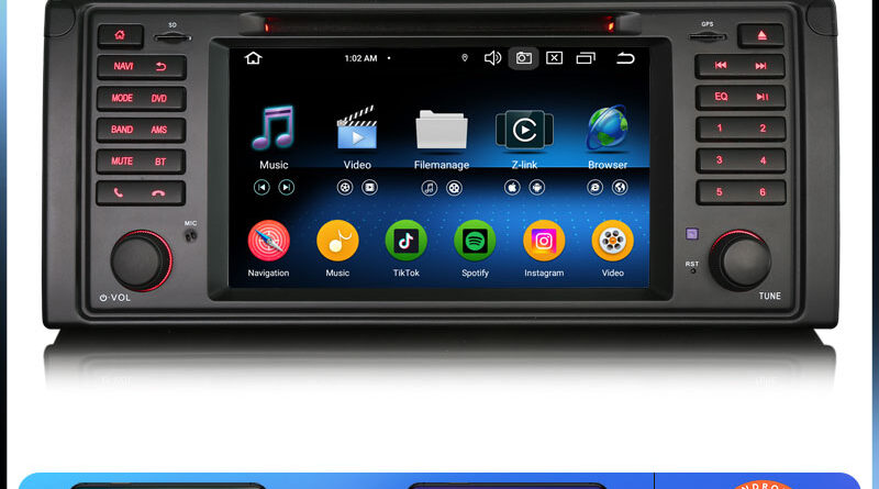 Erisin ES6739B Android 14.0 Car Stereo DVD For BMW 5er E39 M5 Wireless CarPlay Auto Radio GPS DSP IPS 4G LTE BT5.0 Multi