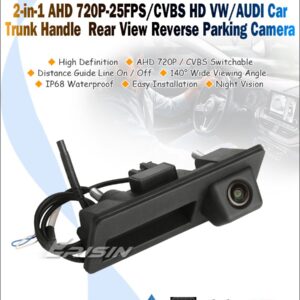 ES660K 720P-25FPS/CVBS HD VW/AUDI Car Trunk Handle Rear View Reverse Parking Camera