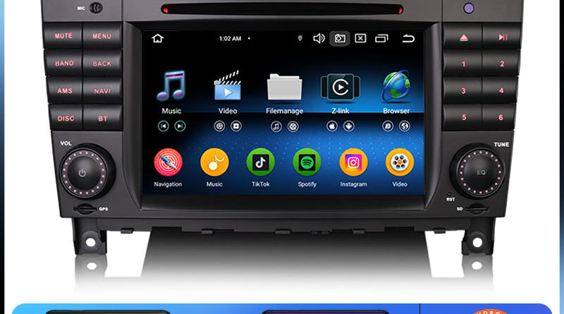Erisin ES6769C Android 14.0 Car DVD Stereo For Mercedes Benz CLC Class W203 G Class W463 CarPlay Auto Radio DSP 4G LTE B