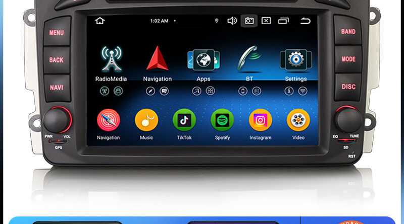 Erisin ES6763C Android 14.0 Car Multimedia System For Mercedes Benz Viano Vito C/G/A Class Wireless CarPlay Auto Radio D