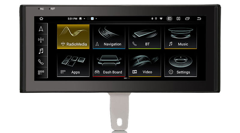 ES3873H Android 14.0 Car Stereo Screen For Audi Q3 High Configuration Vehicles with Original Navigation 4G LTE Slot Dual