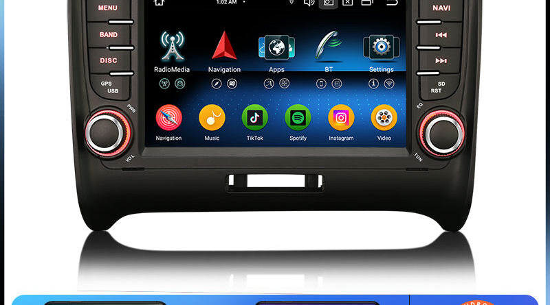 Erisin ES6777T IPS Android 14.0 Car Stereo for AUDI TT MK2 DSP CarPlay & Auto GPS BT5.0 DAB+ 4G LTE DVD System