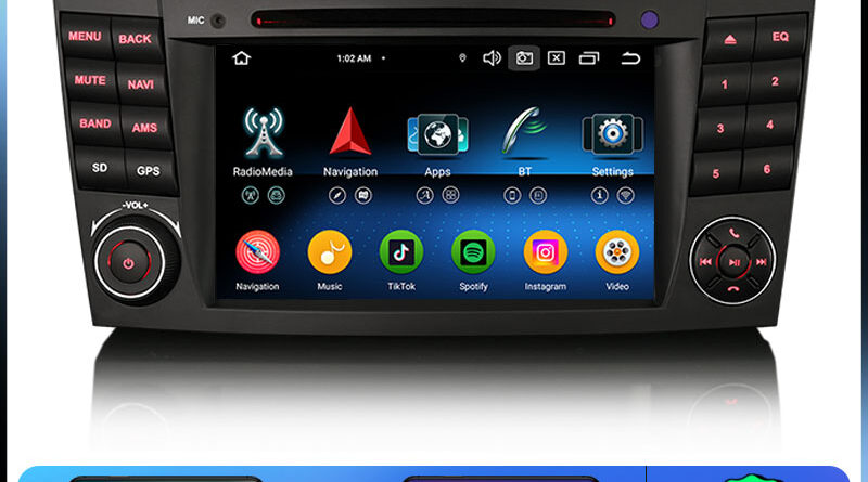 Erisin ES6781E Octa-Core Android 14.0 Car DVD For Mercedes-Benz CLS Class W219 E-Class W211 CarPlay Auto 4G WiFi IPS TPM