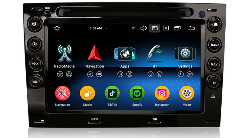 Erisin ES6713M 7 Inch 8-Core Android 14 Car Radio with GPS Navigation For Renault Megane Ⅱ Wireless CarPlay DAB+ OBD2 Wi