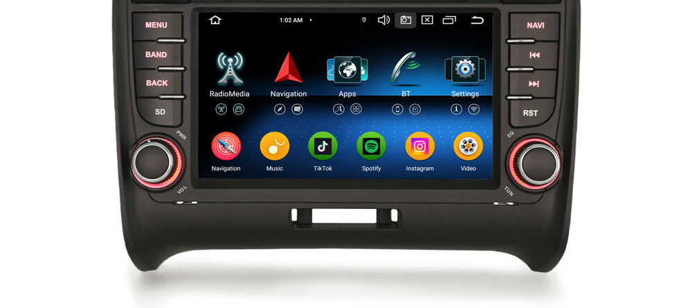 Erisin ES5777T Android 14.0 Car Stereo For AUDI TT MK2 Car Multimedia Player CarPlay Auto 4G WiFi DSP GPS System IPS BT5