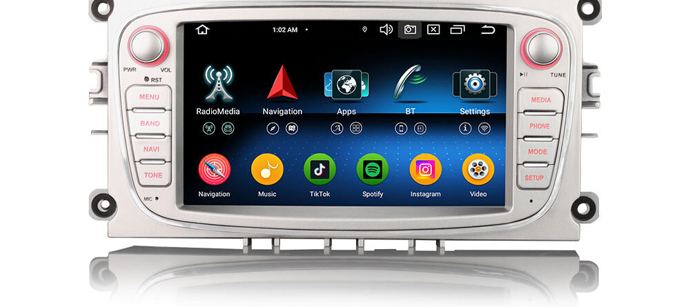 Erisin ES5768FS Android 14 Car Stereo GPS SatNav For FORD Mondeo Focus Galaxy S-Max C-Max Auto Radio CarPlay IPS DSP 4G