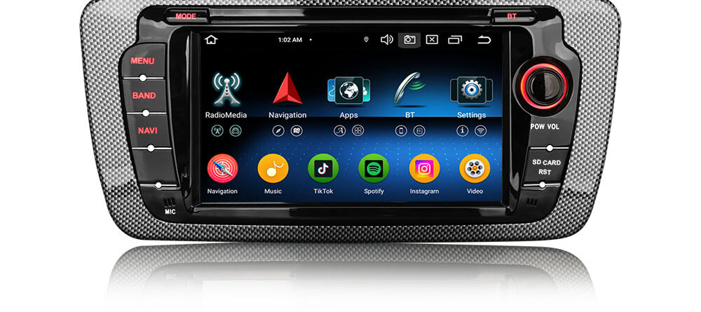 Erisin ES5722SN Android 14.0 Car Stereo GPS Navigation For SEAT IBIZA Multimedia CarPlay Auto Radio DSP WiFi 4G LTE BT5.