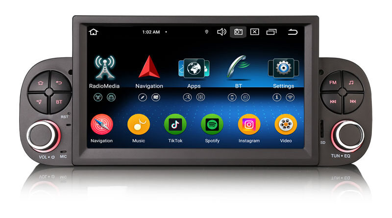 Erisin ES6758PN 8-Core Android 14 Car Multimedia CarPlay Auto GPS For Fiat Panda (MK3 Type 319) 2013-2020 Radio Stereo 4