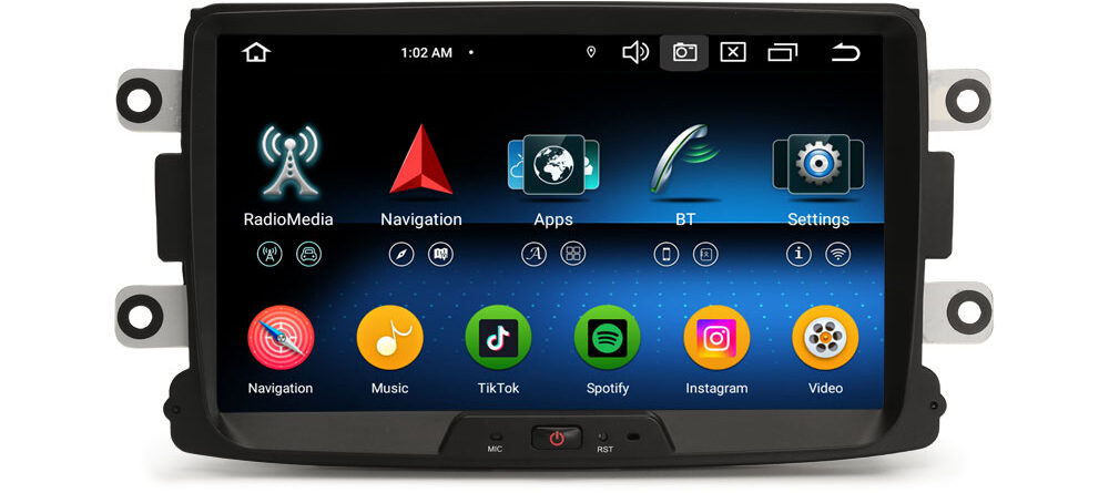 Erisin ES5729DN Android 14 Car Stereo GPS For Renault Dacia Duster Logan Sandero Dokker Lodgy Radio System CarPlay Auto