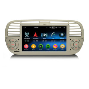Erisin ES6750FWN Android 14 Car Stereo GPS for Fiat 500 500C 500S 500E Multimedia Player DPS WiFi CarPlay AUTO radio 4G IPS Screen