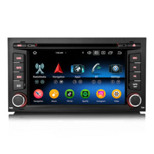 Erisin ES6732SN Android 14 Car Stereo DVD For Seat Leon 1Din Radio GPS TPMS DAB+ 4G WiFi Bluetooth 5.0 IPS DSP CarPlay A