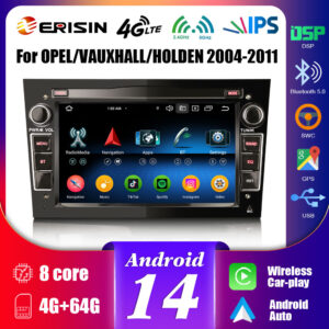 Erisin ES5760PBN Android 14 Car Stereo GPS System For Opel Astra(H) Combo Corsa(D) Meriva Signum Zafira(B) Vivaro CarPla