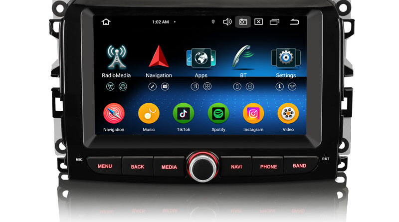 Erisin ES6754LN Android 14 Car Stereo System for Fiat 500L 2012-2017 Multimedia GPS DPS WiFi CarPlay AUTO radio 4G IPS S