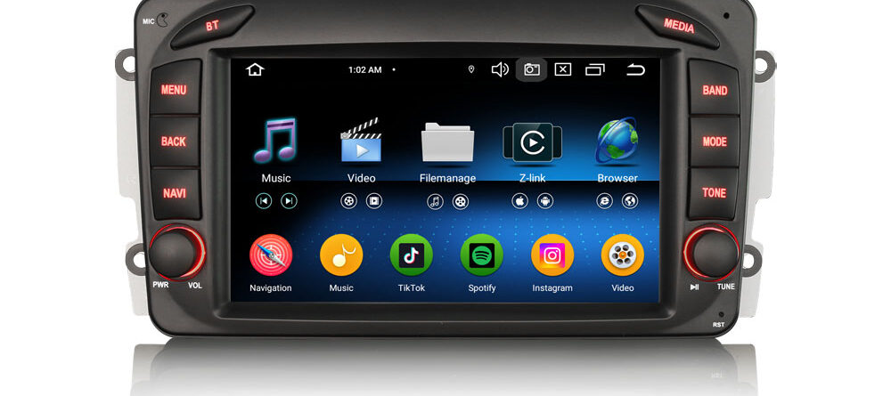 Erisin ES5763CN Android 14 Car Stereo GPS SatNav For Mercedes Benz C-Class W203 Viano Vito W639 G-Class W463 A-Class W16