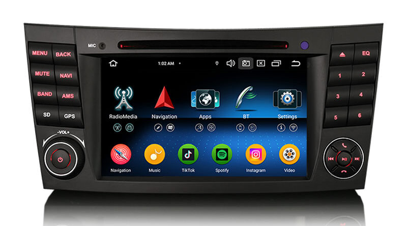 Erisin ES6781EN Octa-Core Android 14 Car DVD For Mercedes-Benz E-Class W211 CLS Class W219 GPS System CarPlay Auto 4G Wi