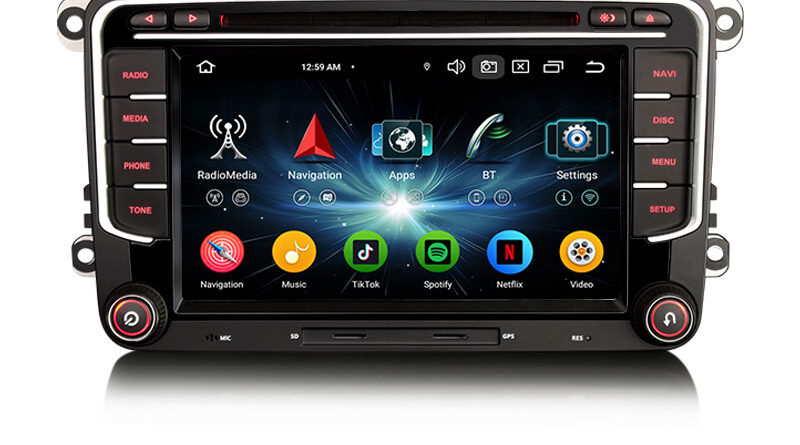 Erisin ES6735VN Android 14 Car Stereo DVD For VW Passat Seat Skoda GPS Navi Wireless CarPlay Auto Radio DSP 4G LTE BT5.0