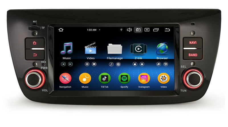 Erisin ES6737D Android 14.0 Car Stereo GPS For Fiat Doblo (263) 2010-2014 Combo Tour (D) 2011-2018 Wireless CarPlay Auto
