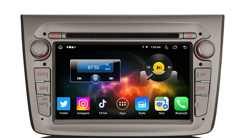 Erisin ES8830M 7″ 8-Core 64G Android 14.0 Car Stereo GPS For Alfa Romeo Mito Wireless CarPlay Auto Radio DSP 4G LTE Slot