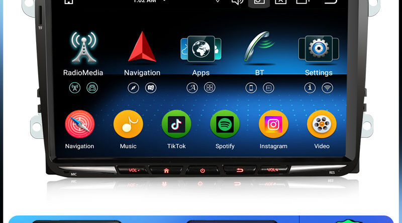 Erisin ES6791V Android 14.0 Car Stereo For VW Sharan Golf Seat Altea Skoda Fabia GPS Navi CarPlay Auto Radio DSP 4G LTE