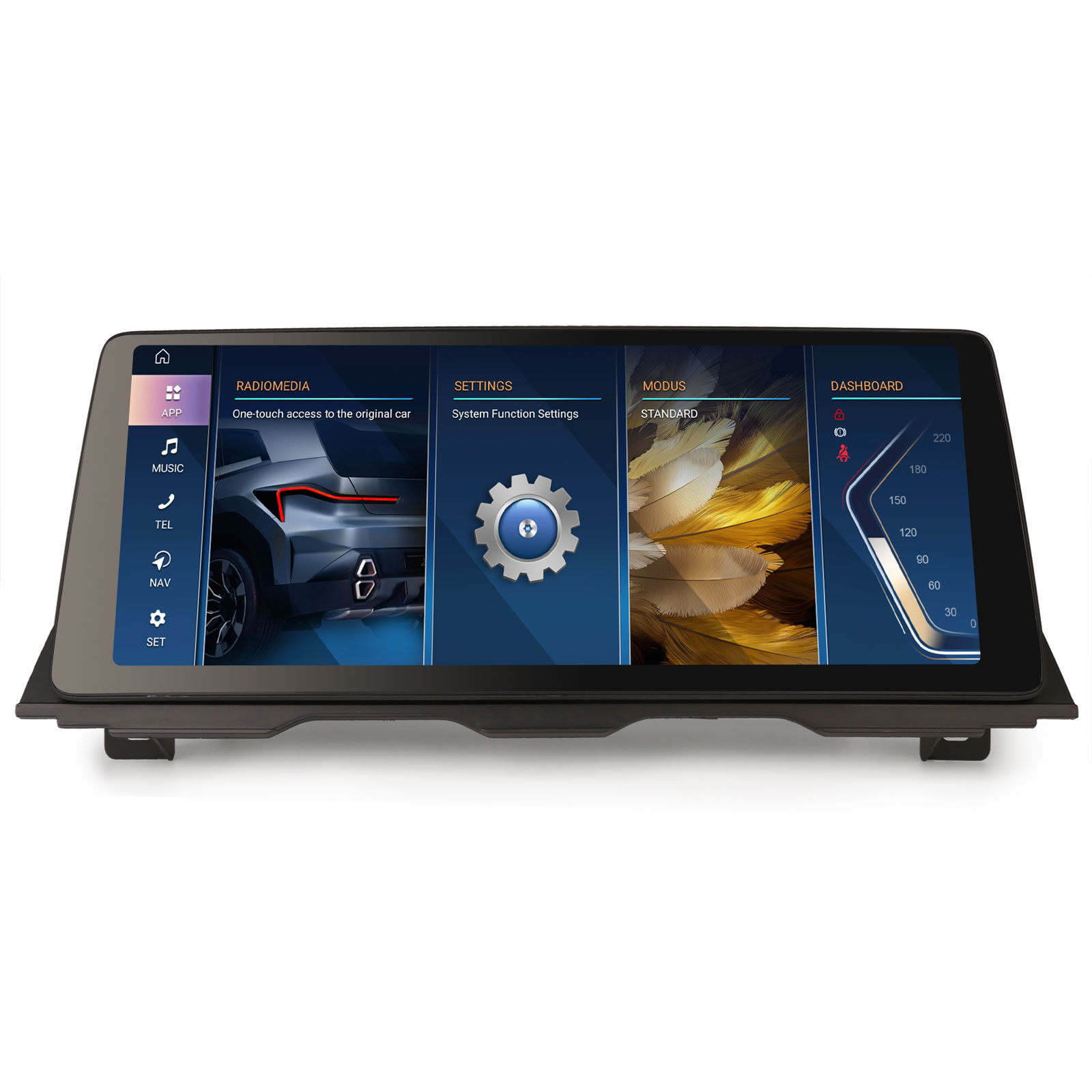 Qualcomm 8 Core 8GB+128GB Android 14 DAB+ Autoradio per BMW 5er F10/F11 ( 2010-2012) CIC GPS Navigatore CarPlay Android Auto WiFi 4G Bluetooth 5.1 USB DSP CANBus IDrive OEM Radio 12,3 IPS Touchscreen