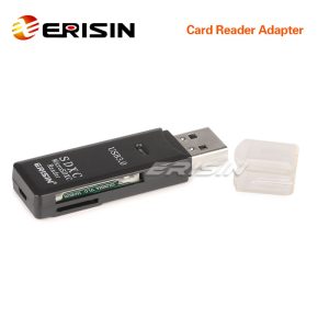 Erisin IP079 USB 3.0 SuperSpeed Dual-Slot Card Reader | SD/TF/Micro SD Memory Card Adapter for SDXC/SDHC/SD/MMC/MicroSD up to 512GB