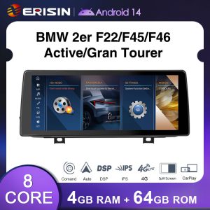 ES3922N Android 14.0 Auto Radio For BMW 2 series F45 Active Tourer or F46 Gran Tourer Multimedia Video Player Navigation Carplay