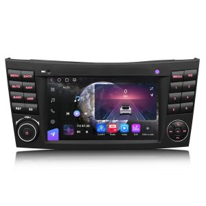 Erisin ES9081E 7" IPS Android 14.0 128GB Car DVD Player DSP CarPlay Auto GPS For Mercedes Benz E-Class W211 CLS W219 Stereo Multimedia TPMS 4G LTE BT