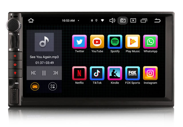 Erisin ES8649U 8-Core 128GB DAB+ Android 14 Double Din Car Radio GPS Navi For Nissan DSP CarPlay Auto Stereo