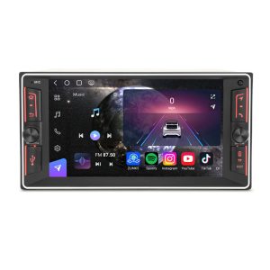 Erisin ES9012C For Toyota RAV4 Corolla Prado 2000-2010 Android 14 Car Stereo Wireless CarPlay Android Auto 8+128GB 4G LTE GPS NAV DSP Split-Screen SWC