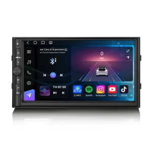 Erisin ES9036U 7" 8GB+128GB Android 14.0 Car Radio for For Nissan Cars Wireless Apple CarPlay Android Auto GPS Navi 4G DAB+ DSP HiFi BT5.1