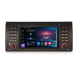 Erisin ES9053B 7" 8GB+128GB IPS Android 14.0 Car Radio for BMW X5 E53 Wireless Apple CarPlay Android Auto GPS Navi 4G DAB+ DSP HiFi BT5.1