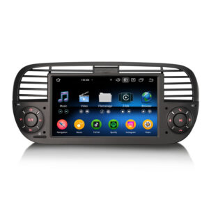 Erisin ES6650FB Android 14 Snapdragon Car Radio for Fiat 500/500C/500S 2008-2015 and 500E Wireless CarPlay Android Auto DSP Hi-Fi Sound 4G LTE GPS Nav