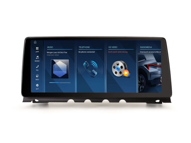 Erisin ES4701i 12.3" Android 14.0 Car Multimedia Player Screen Upgrade GPS For BMW 7 Series F01/F02 CIC System WiFi 4G BT CarPlay Auto Radio