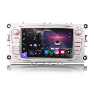 Erisin ES9068FS 8GB+128GB Android 14 Car Stereo for for FORD Mondeo Focus S-Max C-Max Galaxy GPS Navi Wireless CarPlay Android Auto DAB+ DSP HiFi BT5.