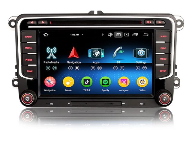 Erisin ES6535V Android 14 Car Stereo GPS Sat Nav For VW Golf 5/6 Polo 6R Passat B6/B7 T5 Tiguan Touran Jetta Caddy Seat Skoda Octavia