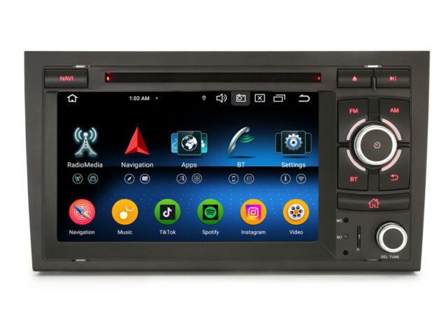 Erisin ES6528A Android 14 Car Stereo DVD For AUDI A4 S4 RS4 8E 8F B9 B7 RNS-E SEAT EXEO GPS DSP CarPlay AUTO Radio 4G BT5 IPS WIFI