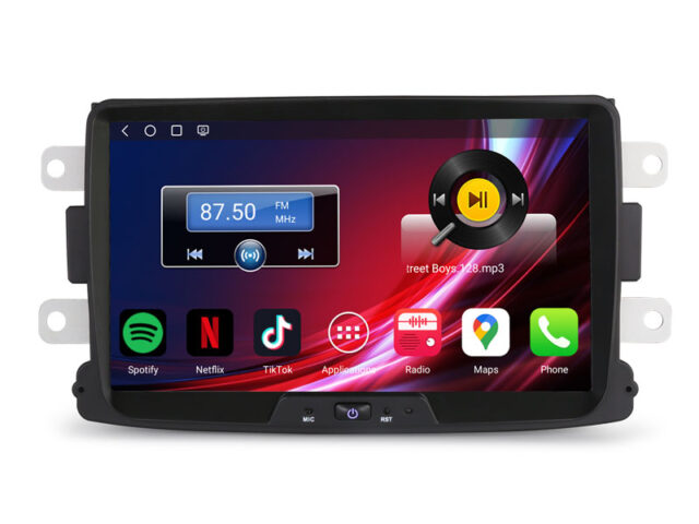 Erisin ES6629D Android 14 Qualcomm Car Stereo GPS for Renault Dacia Duster Logan Sandero Dokker Lodgy CarPlay AUTO Radio DSP DAB+ Canbus