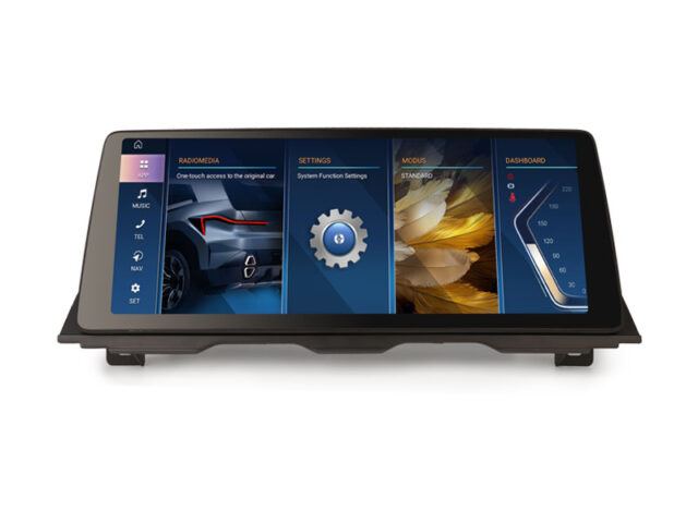 Erisin ES4710N 12.3" Android 14.0 Car Multimedia Player Screen Upgrade GPS For BMW 5 Series F10/F11 NBT System WiFi 4G BT CarPlay Auto Radio