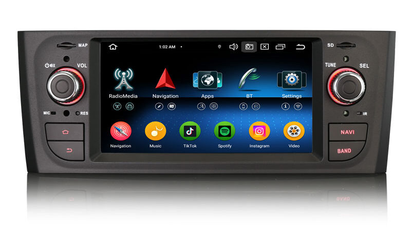 Erisin ES6523L Android 16.0 Car Stereo for Fiat Grande Punto Linea DSP IPS Screen WiFi CarPlay Auto GPS Navigation 4G BT