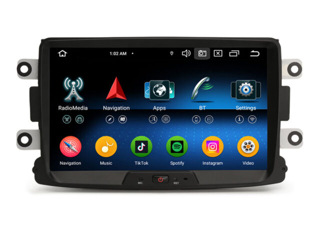 Erisin ES5529D Android 14 Car Stereo GPS For Renault Dacia Duster Logan Sandero Dokker Lodgy Radio System CarPlay Auto 4G IPS TPMS DVR DSP