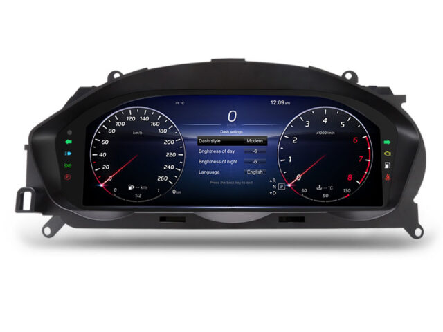 Erisin ES48C45T 12.3" Car LCD Dashboard for Mercedes-Benz C CLASS W204 2011-2014 with NTG 4.5 System HD Digital Gauge Cluster