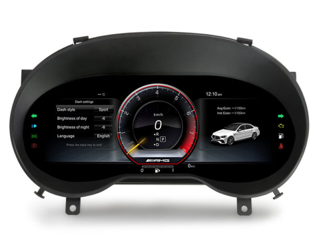 Erisin ES48A48T 12.3" Car LCD Dashboard for Mercedes Benz A CLASS W176 GLA CLASS X156 C117 HD Digital Gauge Cluster