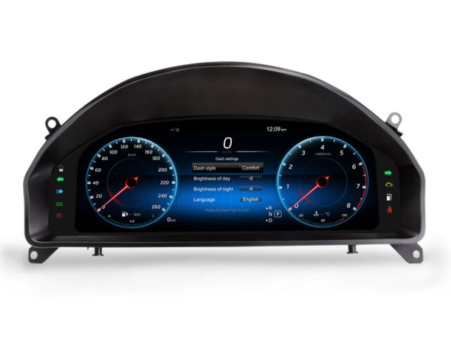 Erisin ES48C40T 12.3" Car LCD Dashboard for Mercedes-Benz C CLASS W204 2008-2011 with NTG 4.0 System HD Digital Gauge Cluster