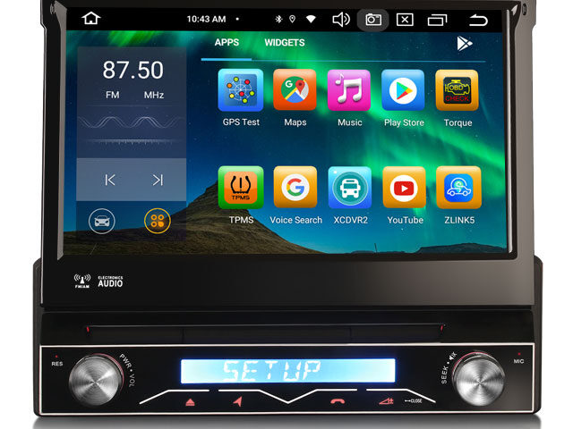 Erisin ES8568U 8-Core IPS Screen Android 14 Unversal 1 Din Autoradio GPS Navi CarPlay BT5.0 CarPlay RDS DSP TPMS 4G IPS