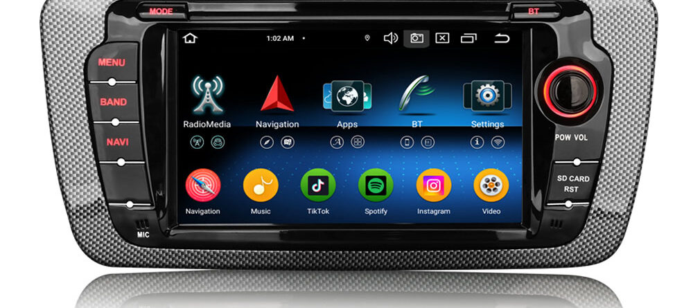 Erisin ES5522S IPS Screen Android 16 Car Stereo GPS SatNav Radio For SEAT IBIZA 2009-2013 DSP 4G LTE Wireless CarPlay Au