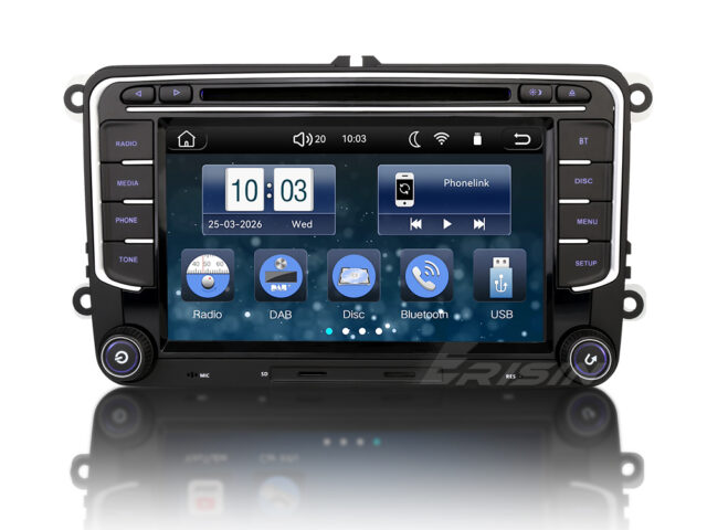 Erisin ES634V 7" MIPI Screen Linux Car Stereo GPS SatNav Radio For VW Amarok Crafter Caddy Polo 6R Skoda Yeti Wireless CarPlay Auto