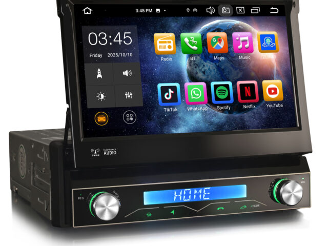 Erisin ES8668U 8-core Android 14 Detachable Car Radio GPS Navi CarPlay DAB+ Android Auto BT5.0 DSP WLAN DVB-T2 OBD2 RDS USB 4G